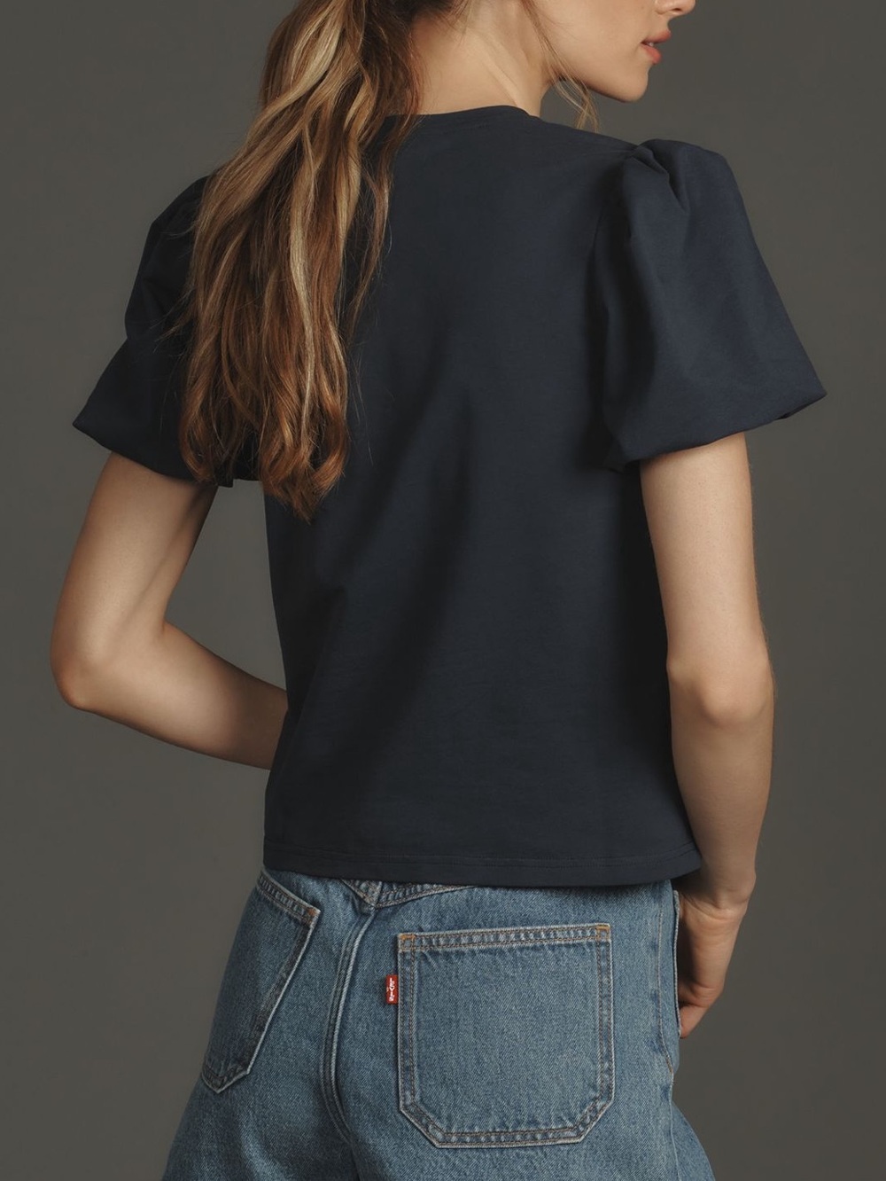 Walter Baker Short Sleeve Top Harley New Small Navy Anthropologie - Picture 2 of 11